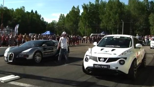 Bugatti Veyron vs Nissan Juke R 