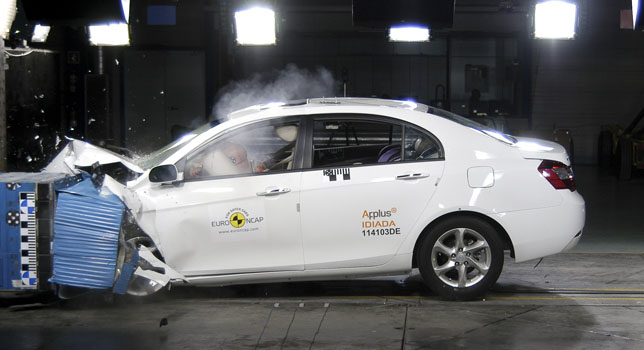 Geely Emgrand EC7 - 4 stars from Euro NCAP video 